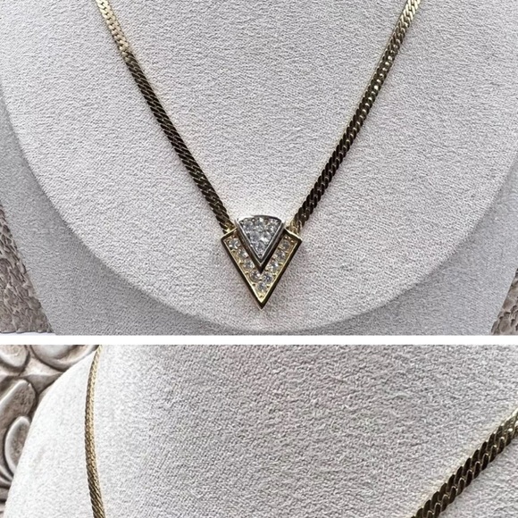 Christian Dior two tone Vintage Adjustable Necklace - Picture 3 of 12